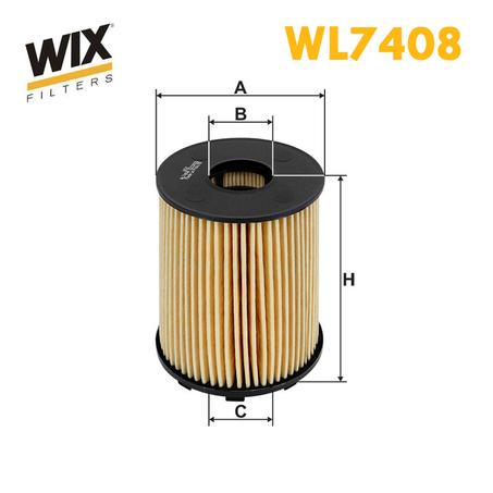 FILTRE HUILE WIX WL7408