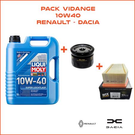 PACK VIDANGE 10W40 - RENAULT + DACIA