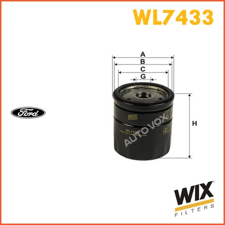 FILTRE HUILE WIX WL7433