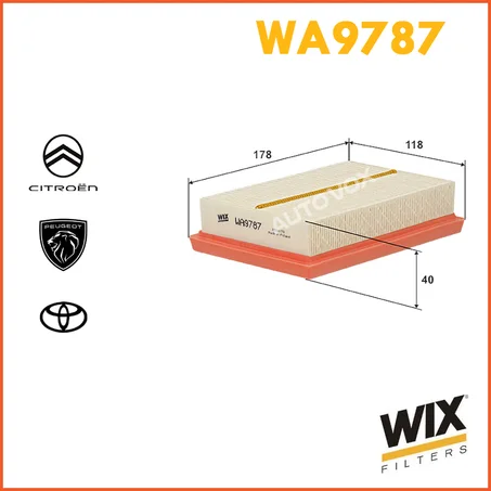 FILTRE AIR WIX WA9787
