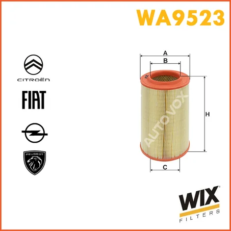 FILTRE  A AIR WIX WA9523