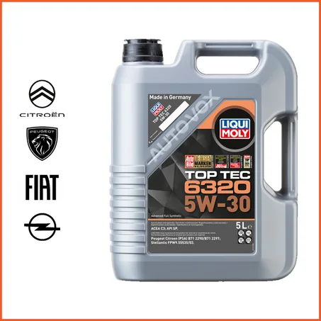 5W30 TOP TEC 6320 - LIQUI MOLY 5L - 23167 - HUILE MOTEUR