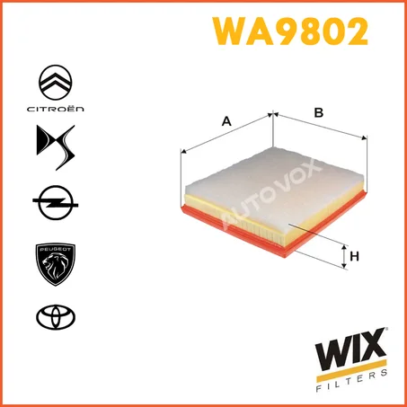 FILTRE AIR WIX WA9802