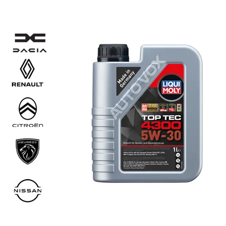 5W30 Top Tec 4300  - LIQUI MOLY 1L HUILE MOTEUR
