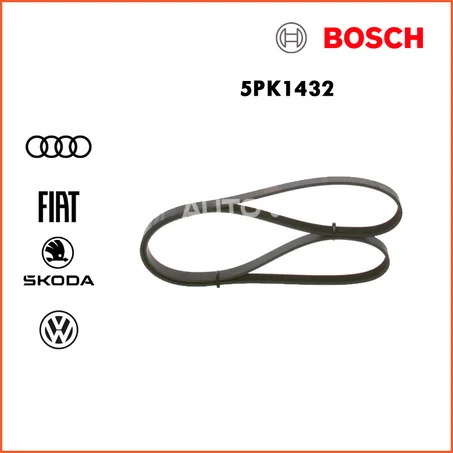 COURROIE D'ALTERNATEUR BOSCH (TRAPEZOIDALE) - 5PK1432