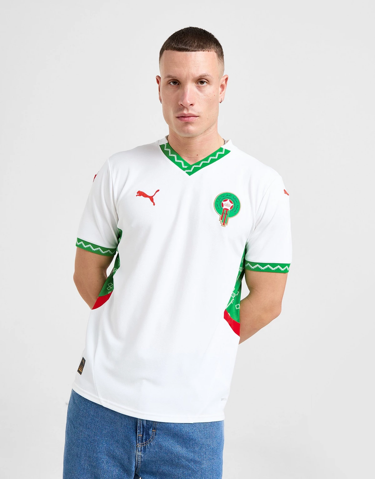 قميص المنتخب المغربي الخاص بكأس أمم افريقيا⚪🟢2025-2026