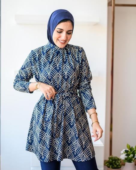 Burkini Blue Avec Motif 2024