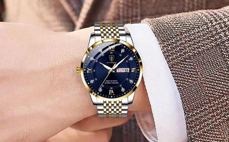 ة منota، تناظرية للرجال، من الفولاذ المقاوم للصدأ، مقاومة للماء، مناسبة للارتداء في المناسبات الرسمية الفاخرة، ألما