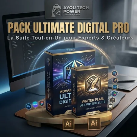 Pack Ultimate Digital Pro - La Suite Tout-en-Un (SEO, IA & Design) / commande sur WhatsApp