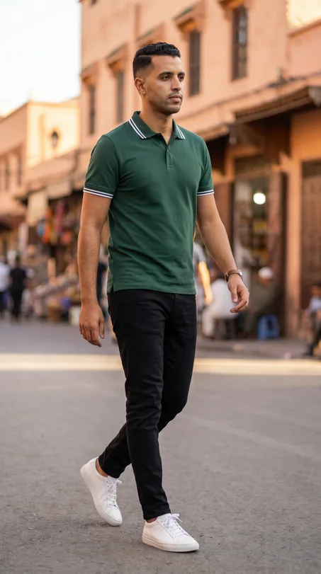 Polo Classique Premium - 3 ألوان | بولو رجالي أسود أبيض أخضر