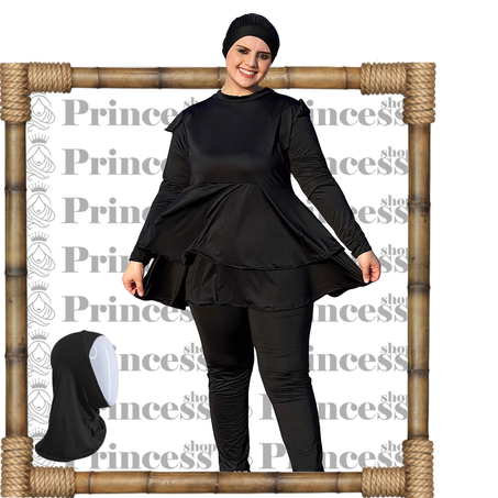 بوركيني المكون من أربع قطع , حلّاً مثاليًّا للاستمتاع بالسباحة