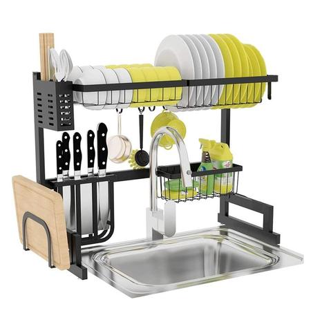 قطارة الأواني إنوكس لتنظيم الصحون وتجفيفها