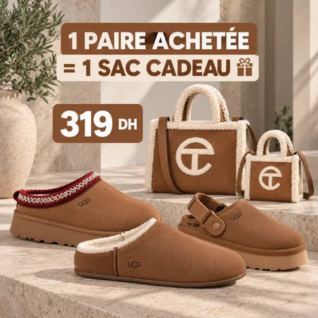 1 Pantoufle achetée = 1 Sac gratuit