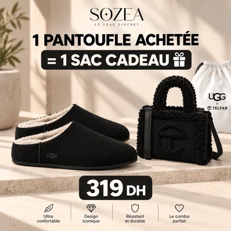 1 Pantoufle ELEA ACHETÉE = 1 SAC OFFERT 🎁