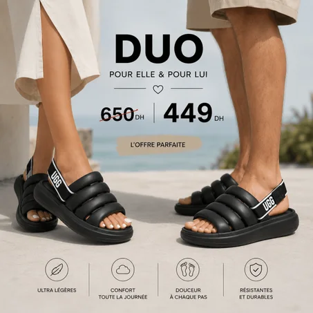 Duo Couple  - 2 Sandales Yeah UGG