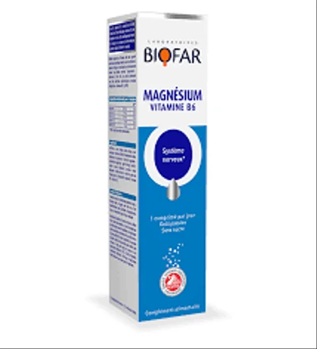 BIOFAR MAGNESIUM VITAMINE B6 - 20 COMP EFFERVESCENTS