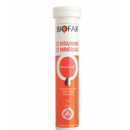 Biofar – 12 Vitamines 12 Minéraux (20 comp)