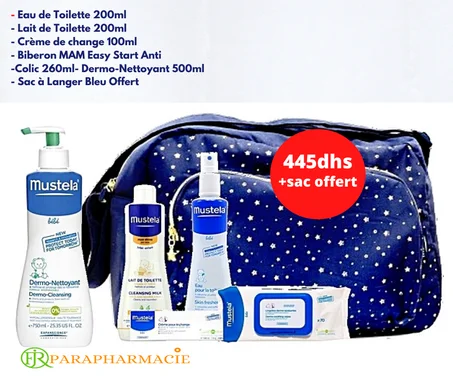 Pack sac bleu Mon nécessaire Mustela