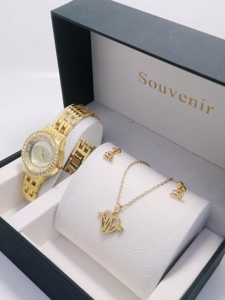 ساعة + سنسلة + حلاقة