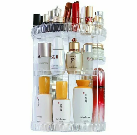 منظم مستحضرات التجميل الدوارة  360 درجة