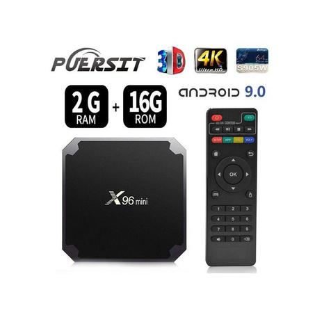 X96 X96 البسيطة 2 + 16G الروبوت 9.0 AMLogic نوع S905W واي فاي 4K / HD 3D مربع التلفزيون الذكية