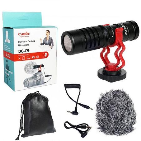 Candc DC-C9 Microphone À Condensateur Cardioïde Pour Appareil Photo Reflex Numérique