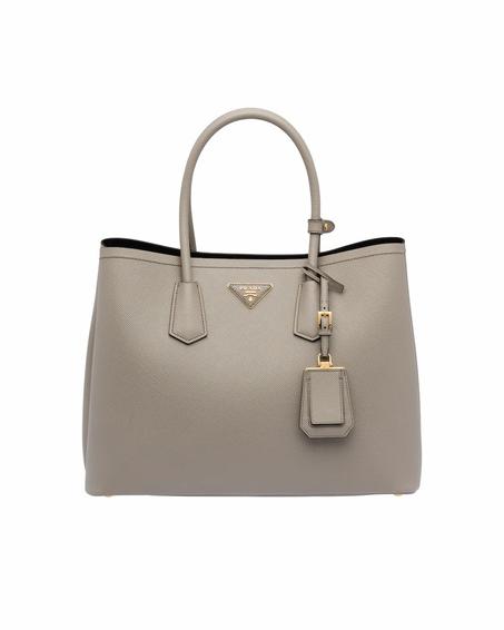 Medium Saffiano Leather Double Prada Bag