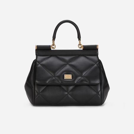 Small sicily bag in aria matelassé calfskin