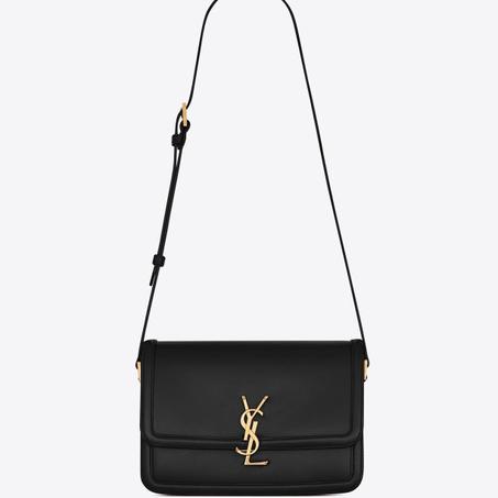 SOLFERINO MEDIUM SATCHEL IN BOX SAINT LAURENT LEATHER