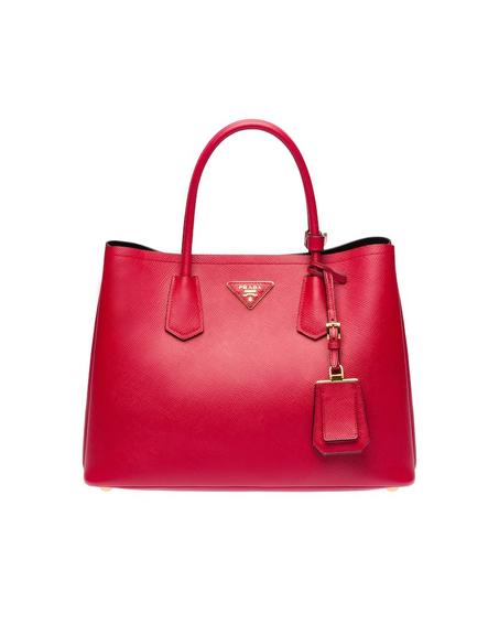 Medium Saffiano Leather Double Prada Bag