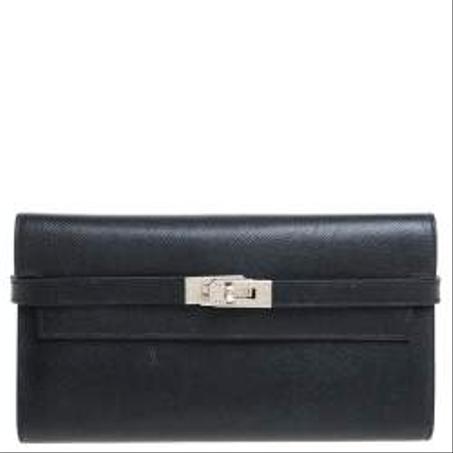 Hermes Black Epsom Leather Kelly Wallet