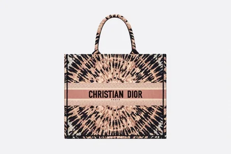 DIOR BOOK TOTE Multicolor Tie & Dior Embroidery