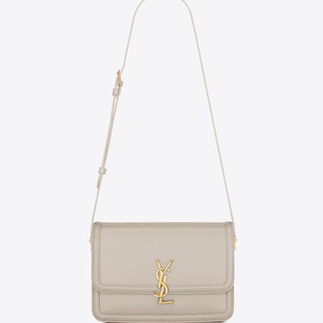 SOLFERINO MEDIUM SATCHEL IN BOX SAINT LAURENT LEATHER