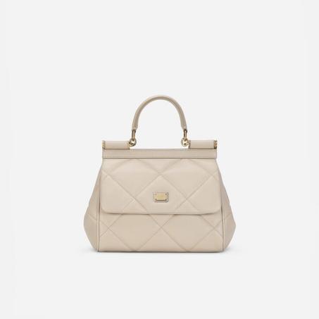 Small sicily bag in aria matelassé calfskin