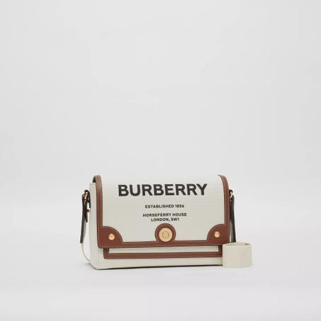 Horseferry Print Canvas Note Crossbody Bag