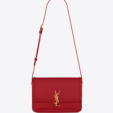 SOLFERINO MEDIUM SATCHEL IN BOX SAINT LAURENT LEATHER