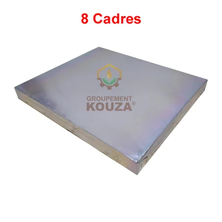 Toit De Ruche En BOIS  - Couvert De Tôle - 8 CADRES