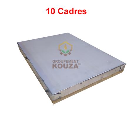 Toit De Ruche En BOIS  - Couvert De Tôle - 10 CADRES