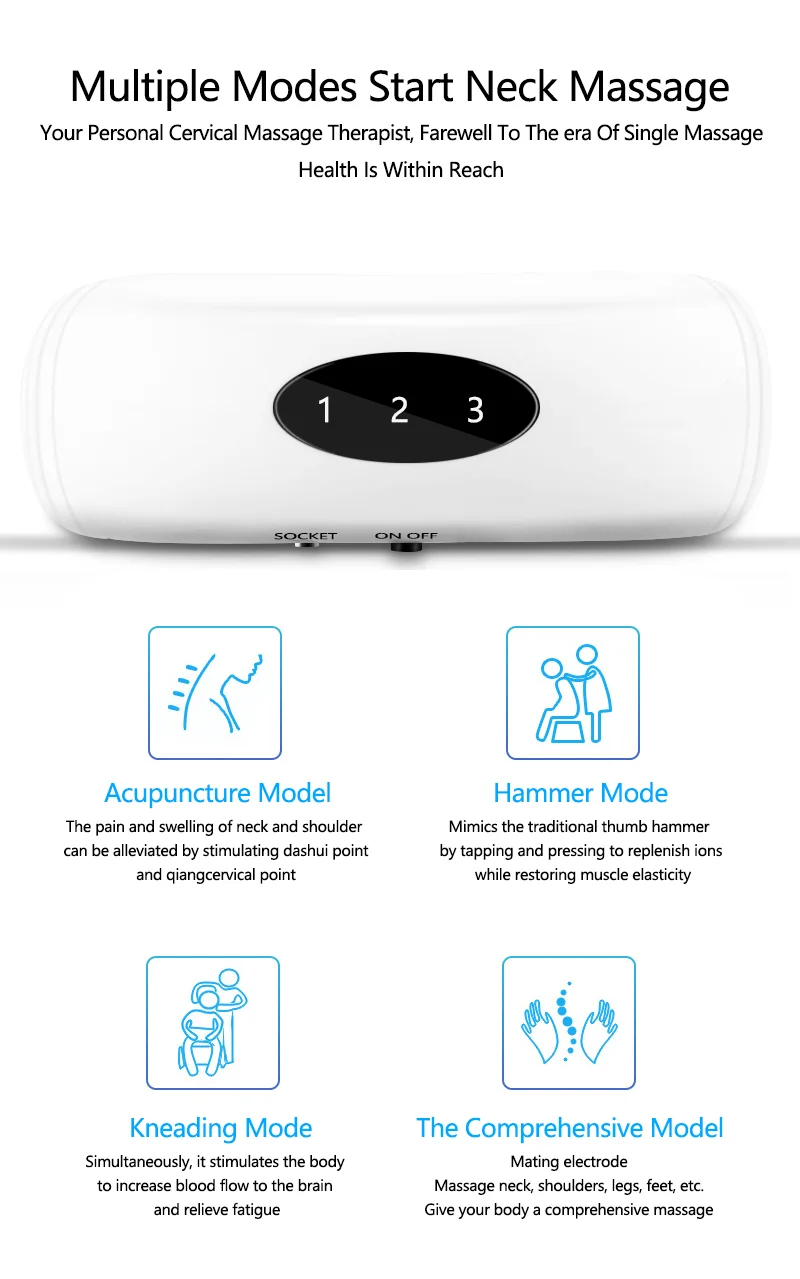 جهاز مساج الرقبة الكهربائي من هابي لايف