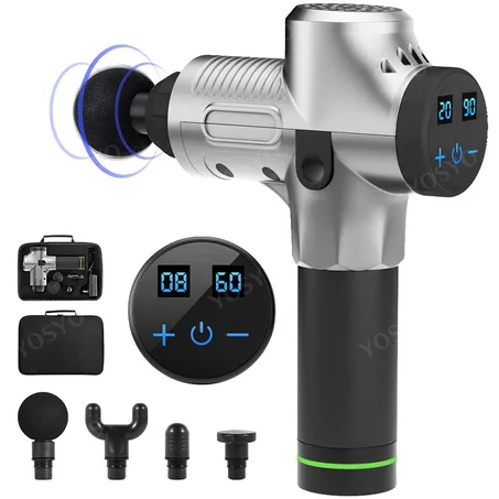 مسدس تدليك محفز للعضلات قابل لإعادة الشحن حياة سعيدة