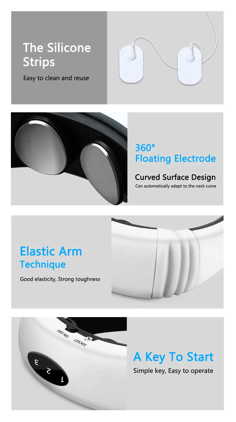 جهاز مساج الرقبة الكهربائي من هابي لايف