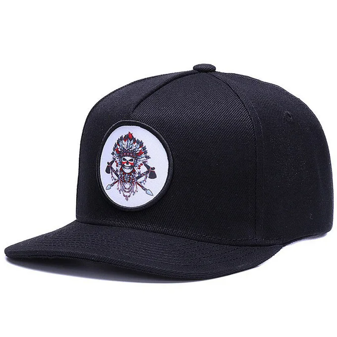 Indian Warrior flat bill snapback cap