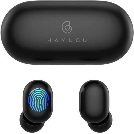 Haylou GT1 TWS Wireless bluetooth 5.0 Earphone HiFi Smart Touch Bilateral Call DSP Noise Cancelling Headphone from xiaomi Eco-System - Black