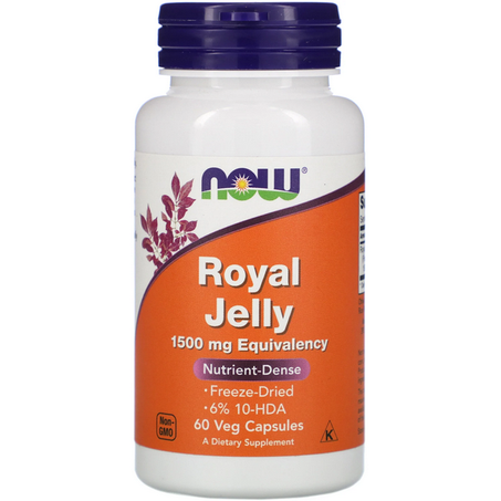 Now Foods, Royal Jelly, 1,500 mg, 60 Veg Capsules