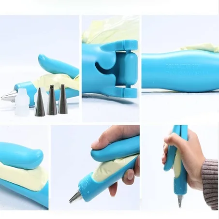 القلم تزيين الكيك والتزيين المعجنات الأنابيب حقيبة أدوات كعكة ديكو