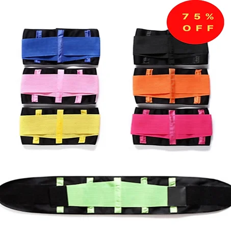 حزام العرق للجنسين القوة الرياضية المشكل حزام التخسيس قابل للتعديل الخصر حزام دعم المدرب