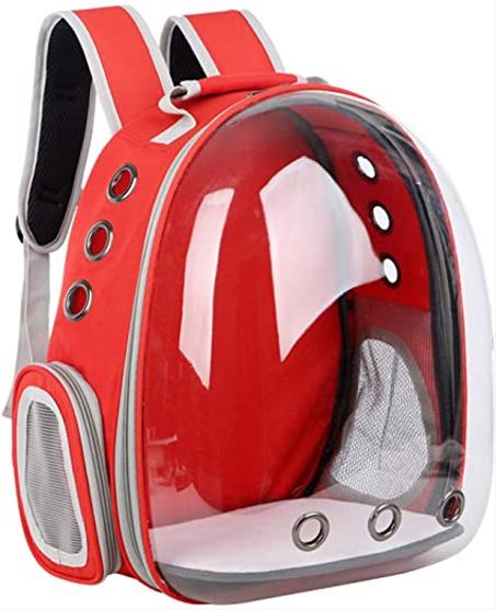 CEAJOO Sac à dos pour animaux de compagnie pour chats et petits chiens Capsule spatiale Transparent 360 °
