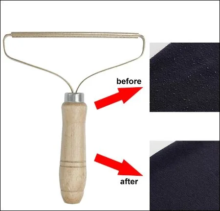 Mini rasoir portable en tissu pelucheux pour tapis en laine manteau v&ecirc;tements peluche tissu rasoir brosse outil dissolvant de fourrure