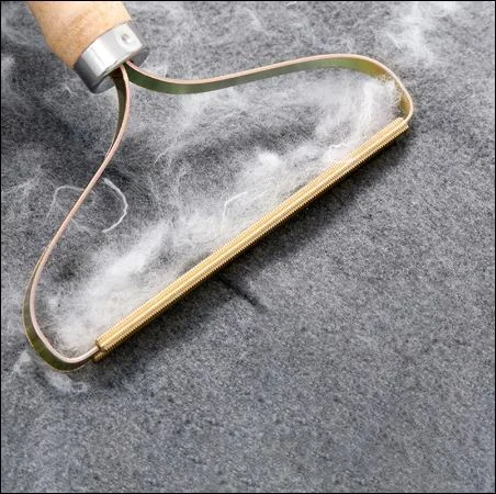 Mini rasoir portable en tissu pelucheux pour tapis en laine manteau v&ecirc;tements peluche tissu rasoir brosse outil dissolvant de fourrure