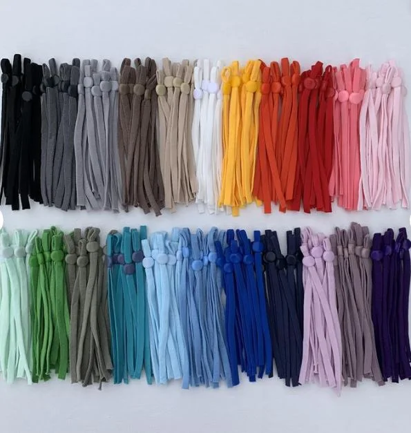 Elastic Cord for Masks, Elastic Cord, Soft Masks Elastic Straps with Adjustable Buckle, Ships from USA